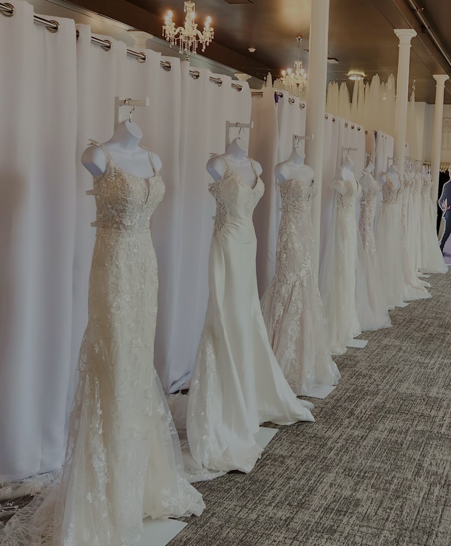 Photo of the bridal gowns