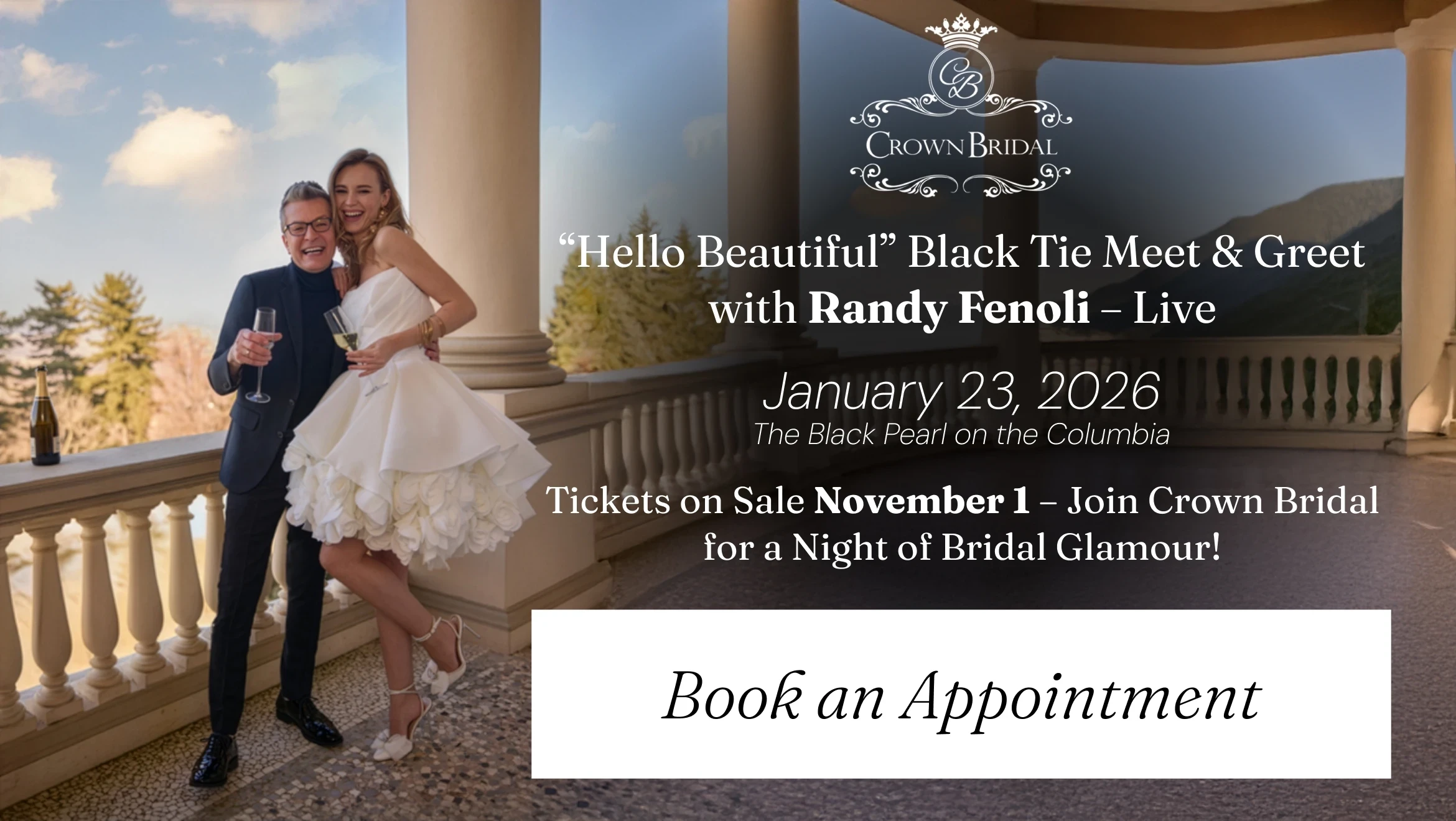 Hello Beautiful Black Tie Meet & Greet with Randy Fenoli – Live