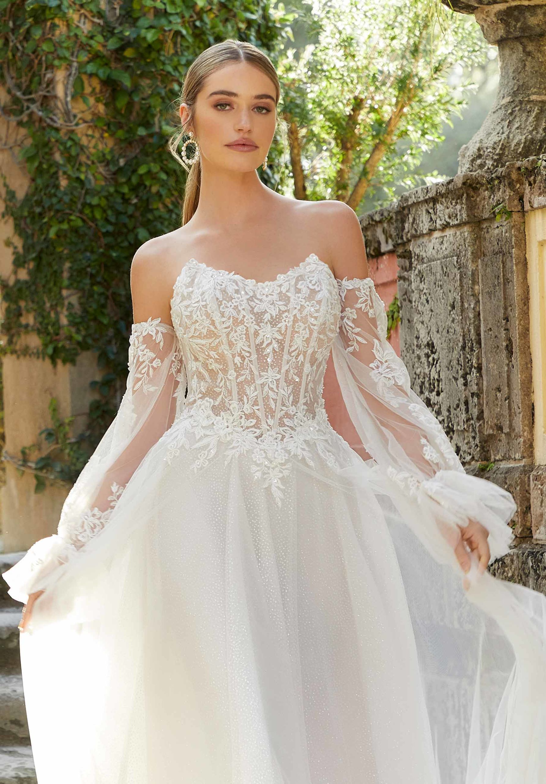 enchanted forest wedding gown