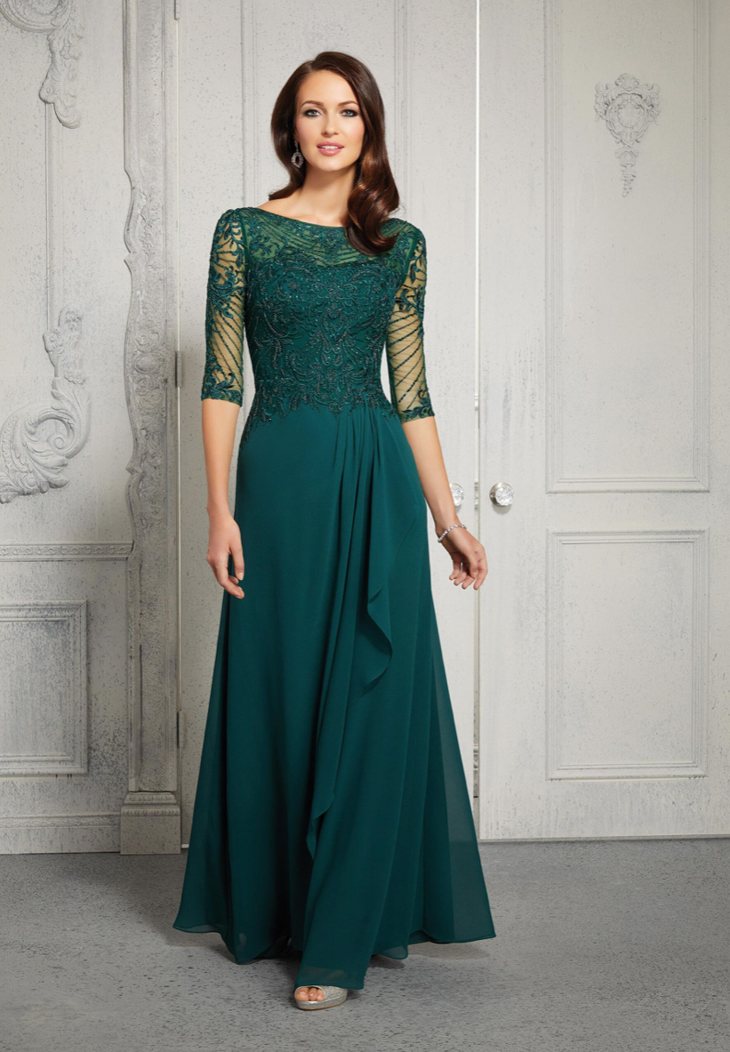Morilee - Evening & Mother of the Bride - 72412 - A-Line Evening Gown with  Beaded Embroidered Bodice