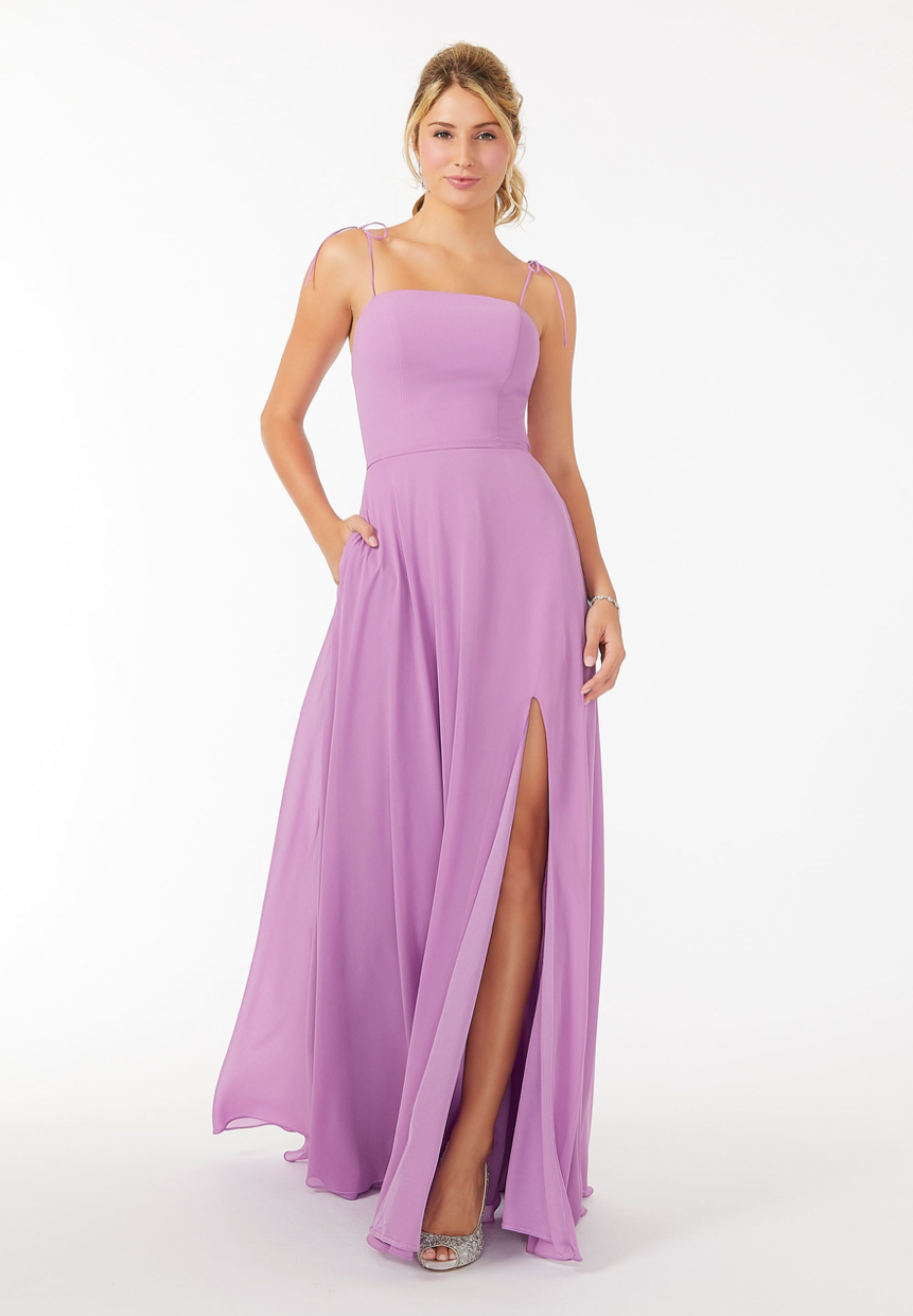 Morilee Bridesmaids Dress - 21705 - Chiffon Bridesmaid Dress with Front ...